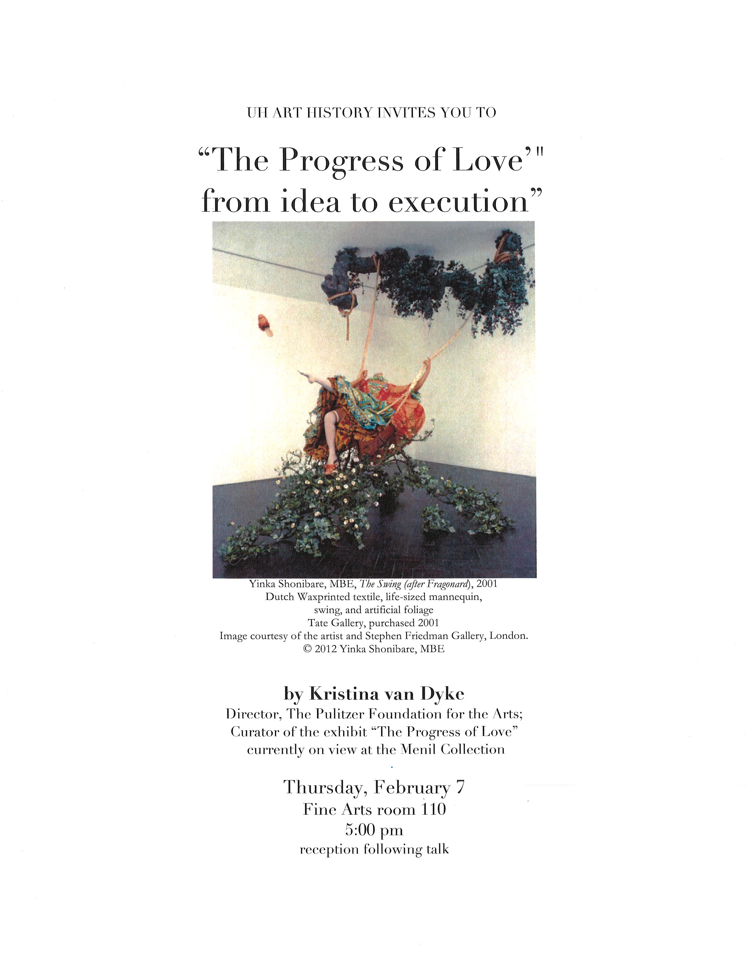 The Progress of Love